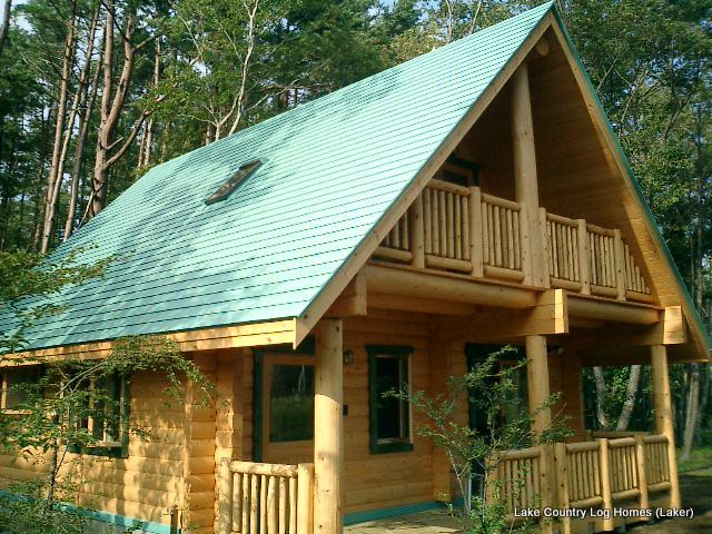 Cowboy Log Builders The Laker Plan Front
